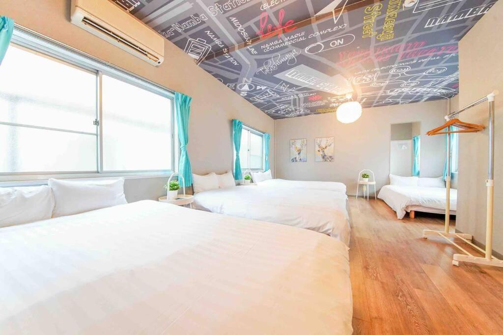 Apartamento Sanacion Namba 難波千日前の5Ldk120平米 駅徒歩2分 広々バルコニーでバーベキューも可能 Osaka Exterior foto